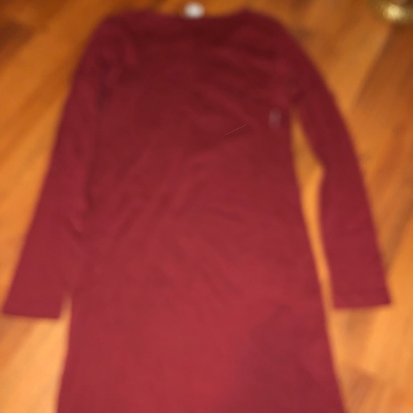 Bench Snap Asymmetrical Long Sleeve Dress - Picture 6 of 7